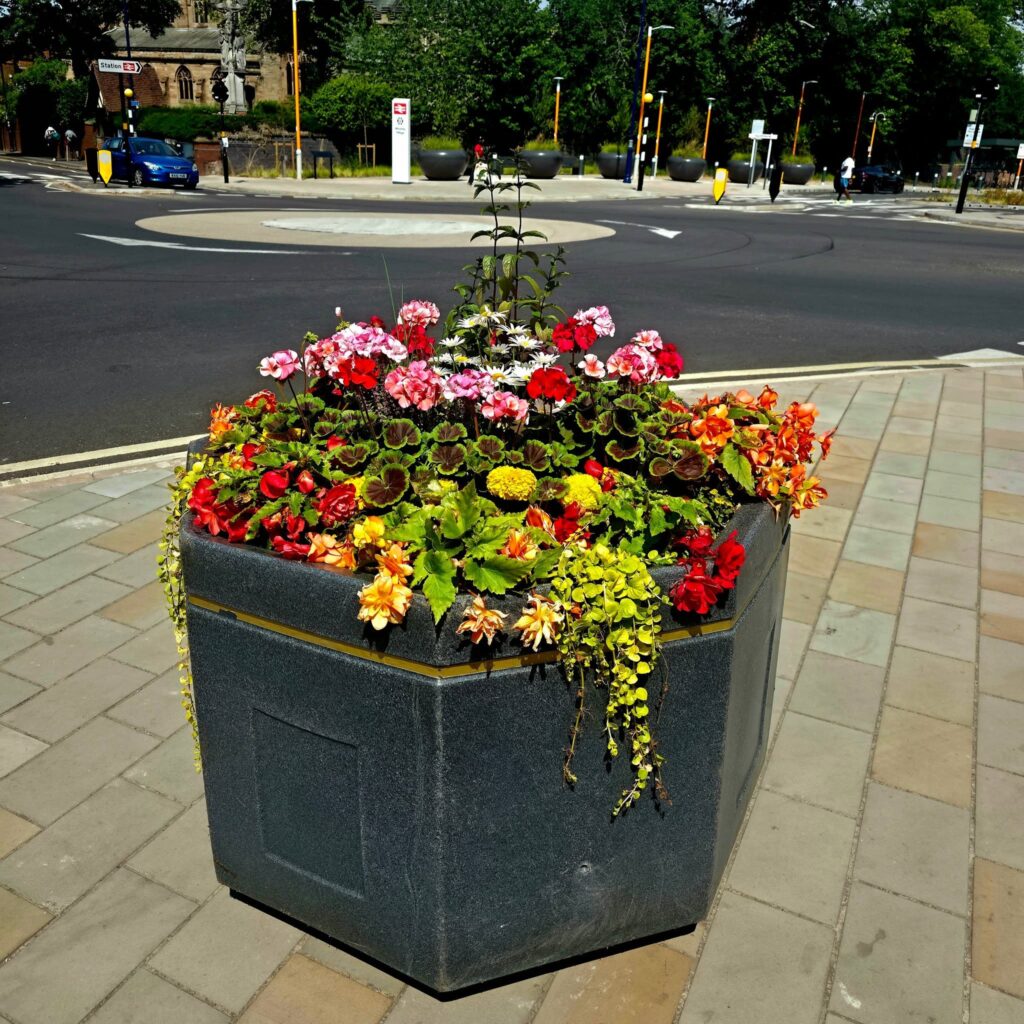 Floral Planter Moseley - Outside Marks & Spencer