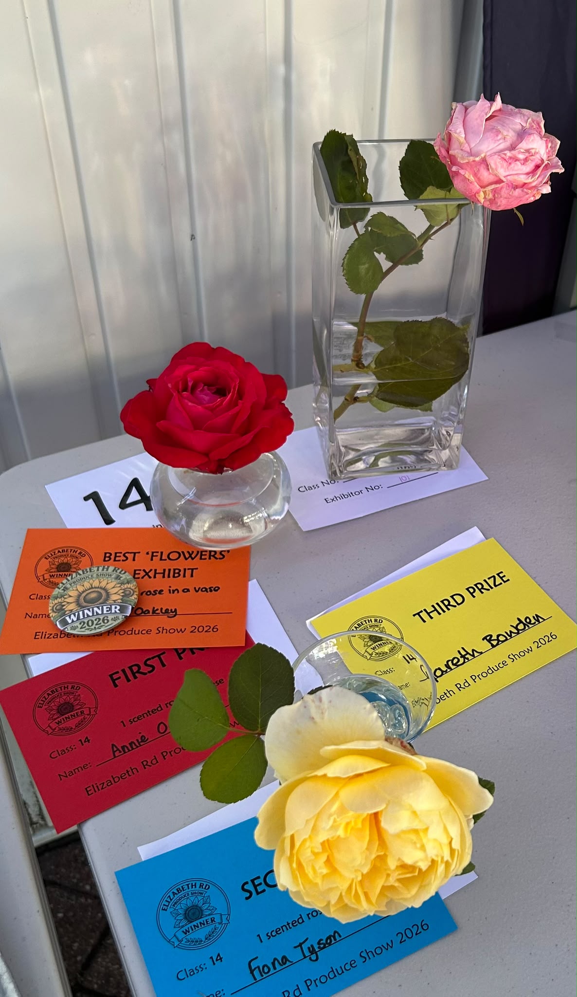 Elizabeth Road, Moseley Produce Show 2026 - Florals